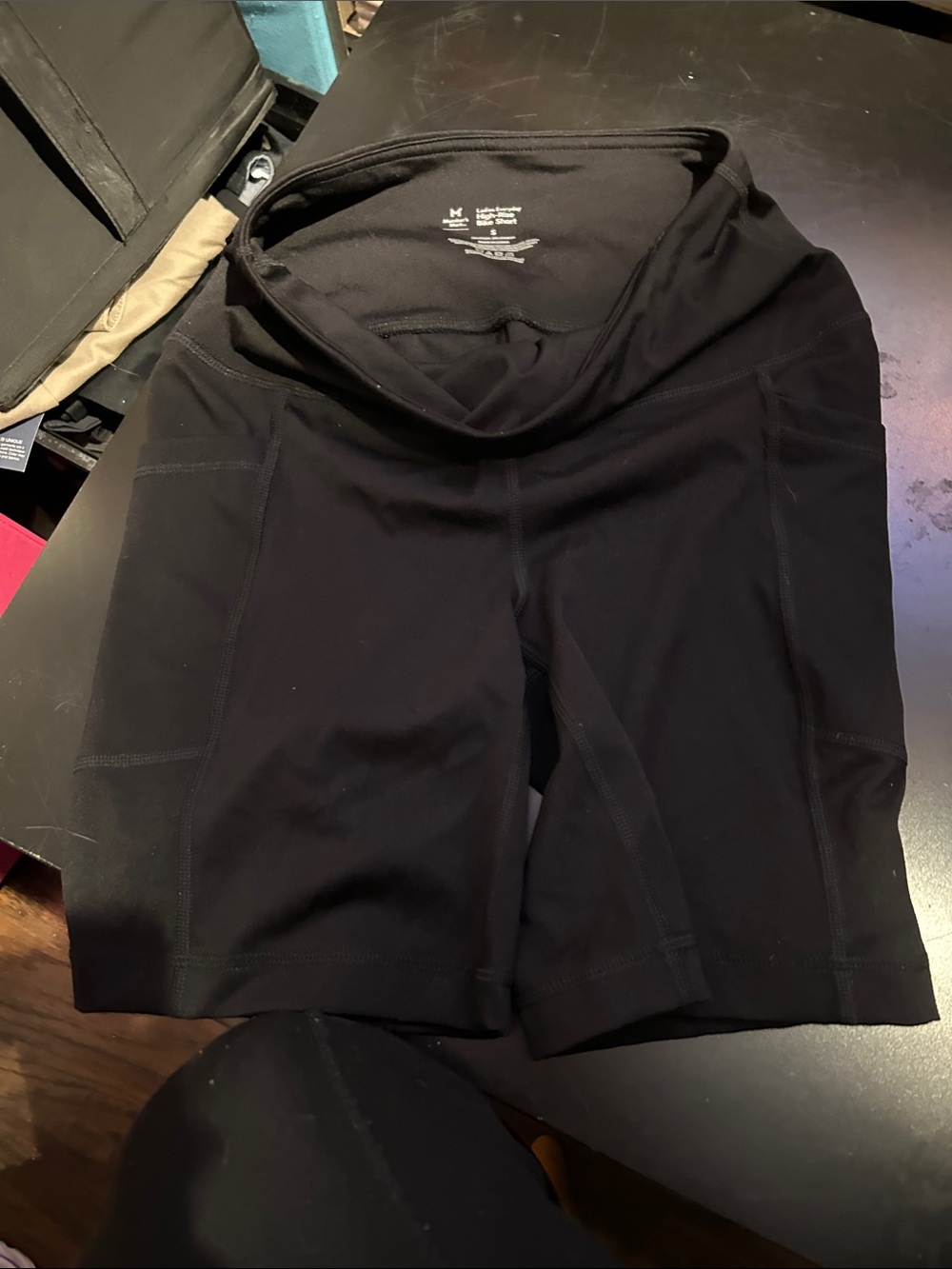 Men's Black Athletic Compression Shorts